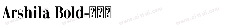 Arshila Bold字体转换